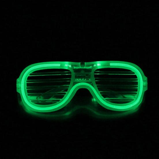 3-modus LED-knipperende gloeiende sluiterbril voor evenementenfeest Halloween-benodigdheden