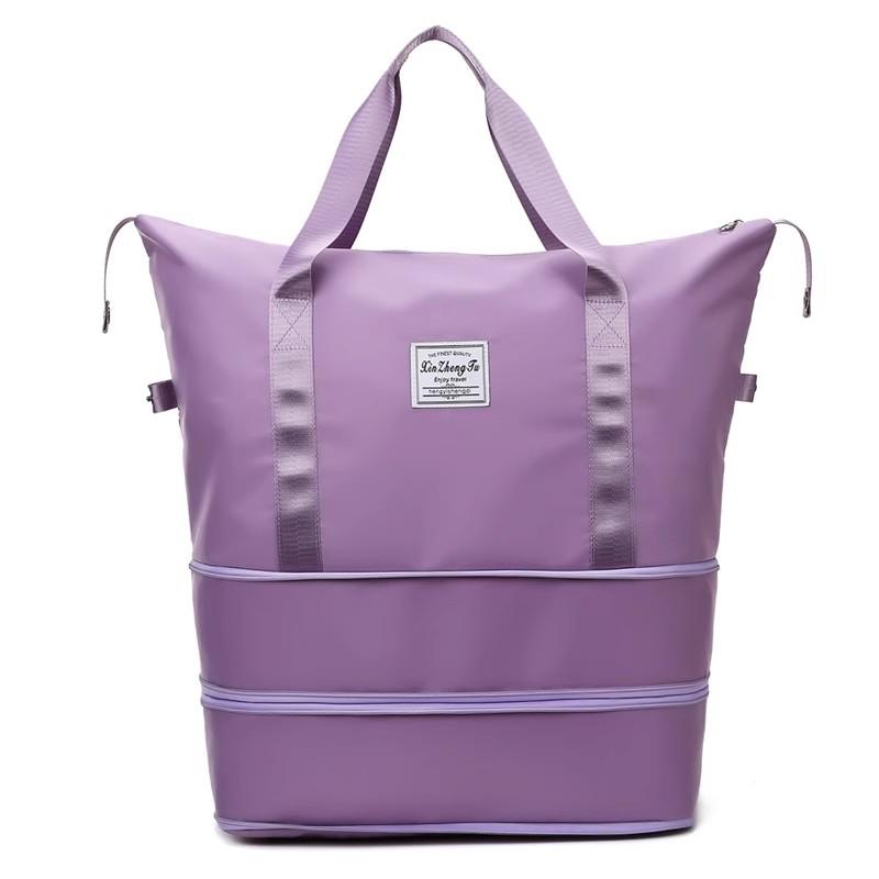 Expandable Water-Resistant Sports Bag with Wet/Dry Separation for Travel & Outdoor Activities