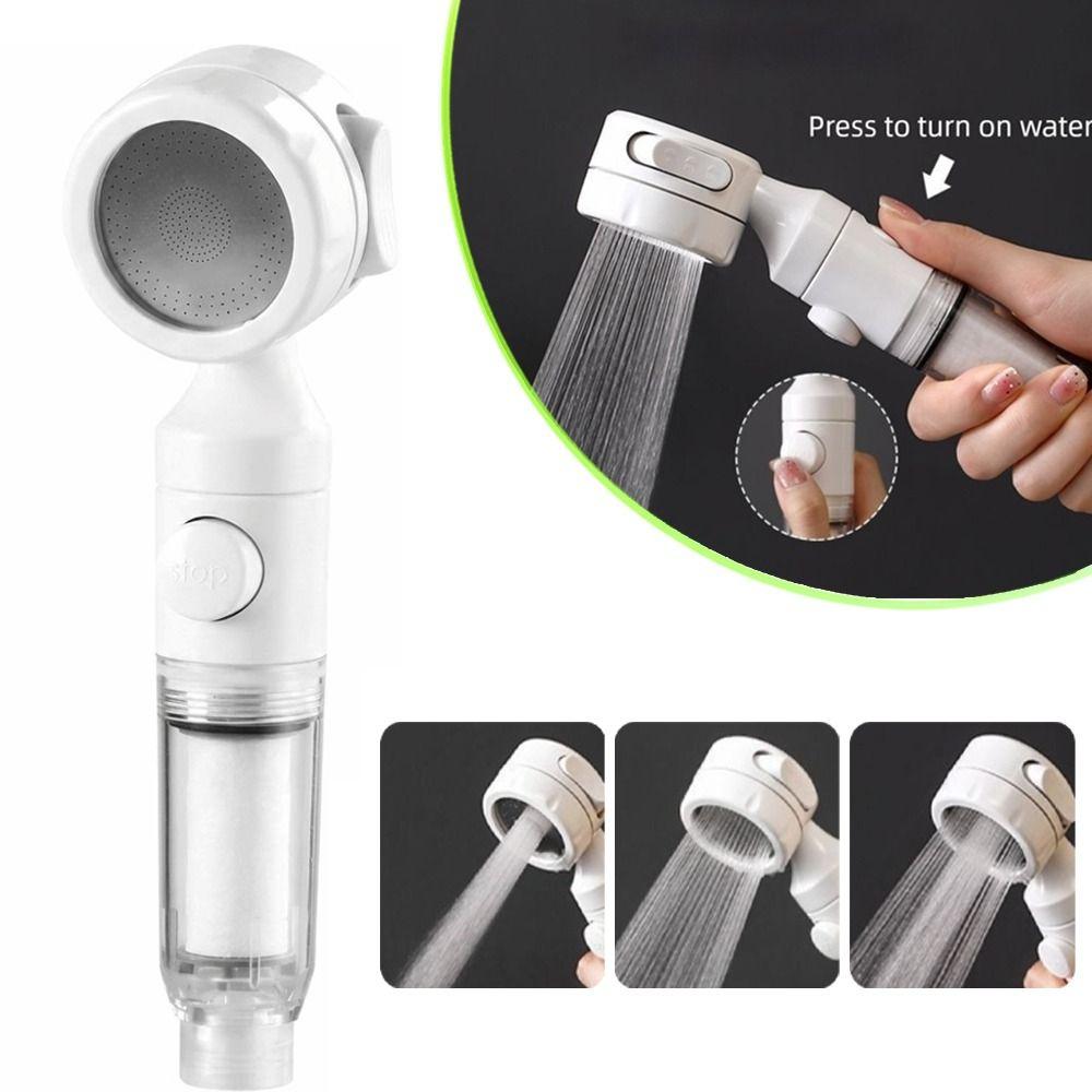 3 Modes Filtered Shower Head Antibacterial Antibacterial Shower Nozzle Shower Accessory
