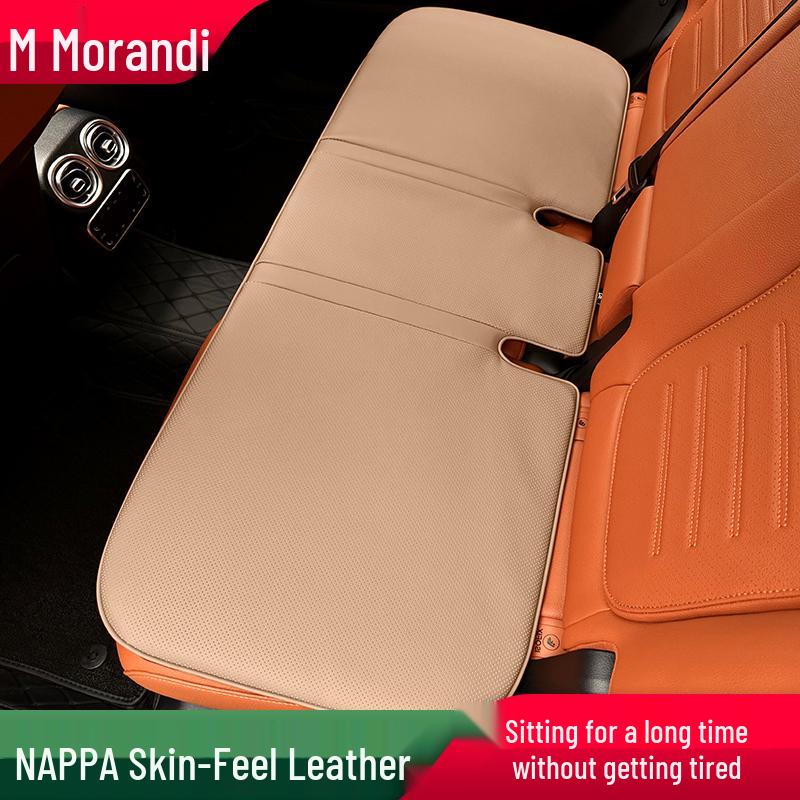 Morandi Nappa Leather All-Season Car Seat Cushion for Mercedes-Benz E-Class/C-Class/GLC/GLB/GLE