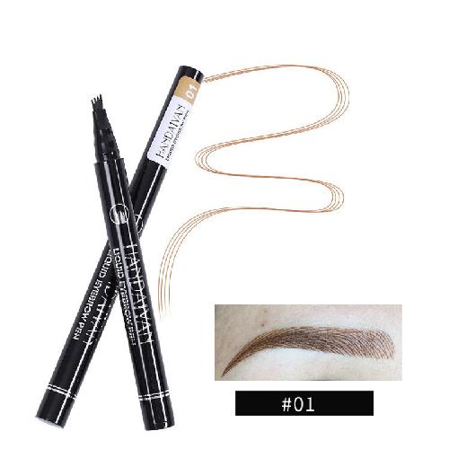 Four-pronged Liquid Eyebrow Pencil Four-tip Forked Liquid Eyebrow Pencil Four-prong Waterproof Sweat-proof and Less Likely To Smudge Eyebrow Pencil