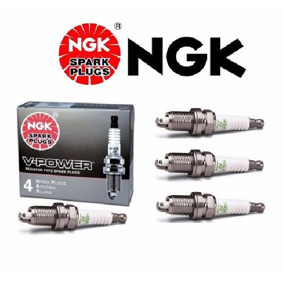 4 X  V-Power Resistor OEM Power Performance Spark Plugs BKR5E # 7938