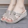 Neue Sommer Damenmode Rutschfeste Indoor- und Outdoor-Hausschuhe mit dicker Sohle