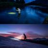 3W LED Stirnlampe Rotes und Weißes Licht Angel-Stirnlampe für Outdoor-Aktivitäten Picknick Wandern Bergsteigenweiß