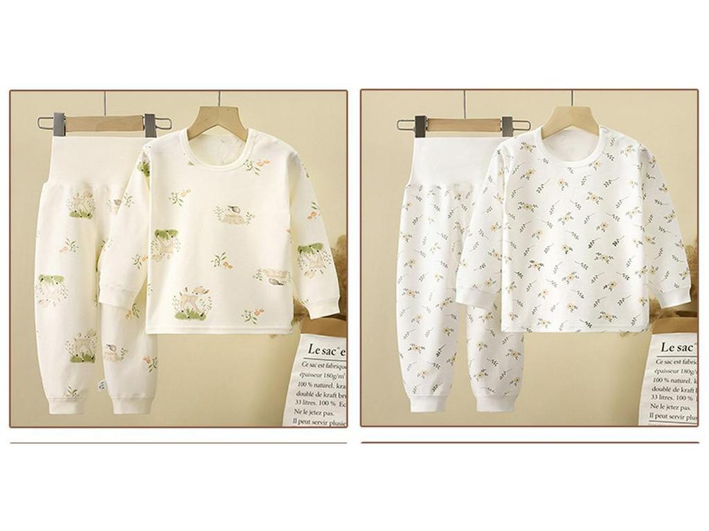 Infant & Toddler Cotton Antibacterial High-Waist Undergarment Set for Boys & Girls 0-5yrs - Autumn Clothes & Trousers