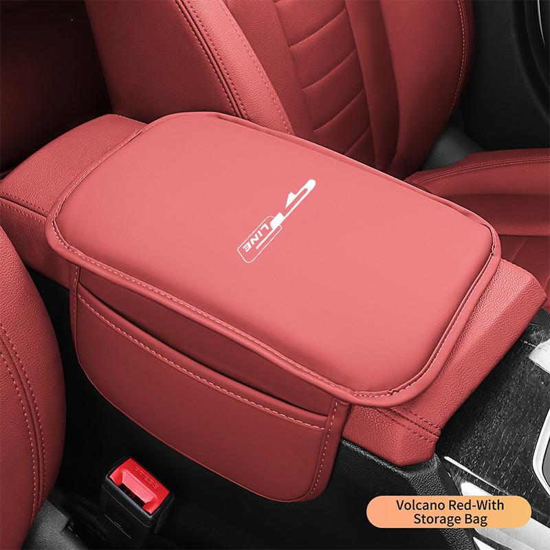Lederen Auto Armleuning Kussen Opbergdoos Cover Pad Mat Voor Kia GT Line gtline Sportage Ceed Picanto K5 K3 Stonic Accessoires