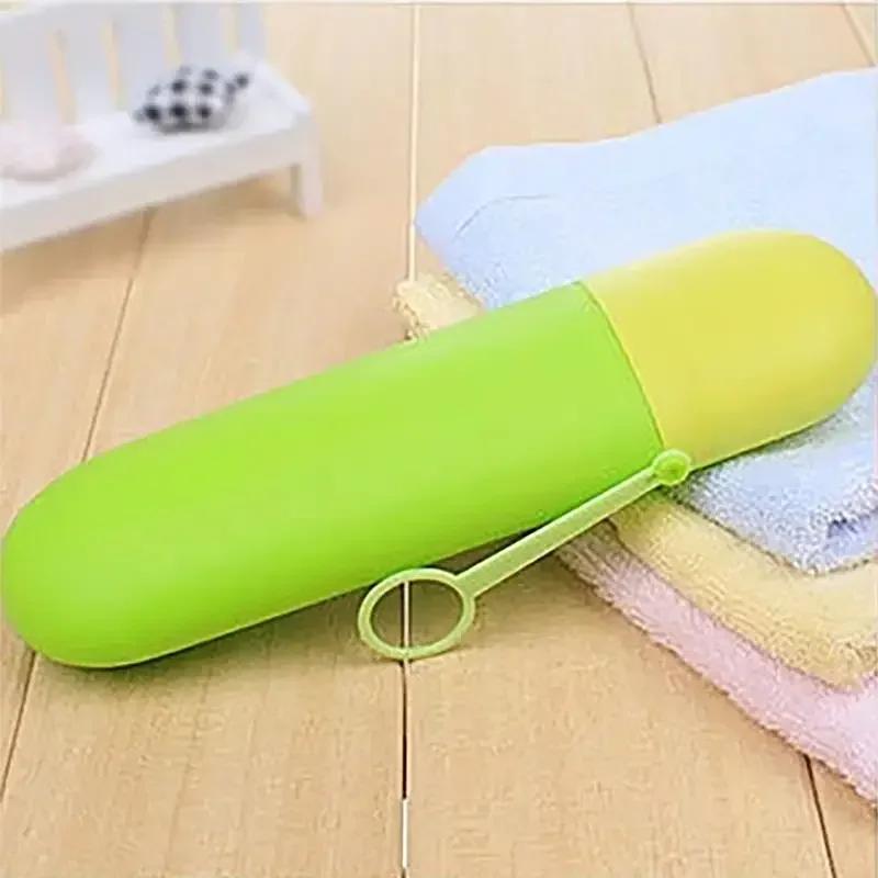 Portable Toothbrush Toothpaste Case Cover Holder, Hiking Camping Toothbrush Storage Box, Wash Cup, Cosmetic Capsule Case
