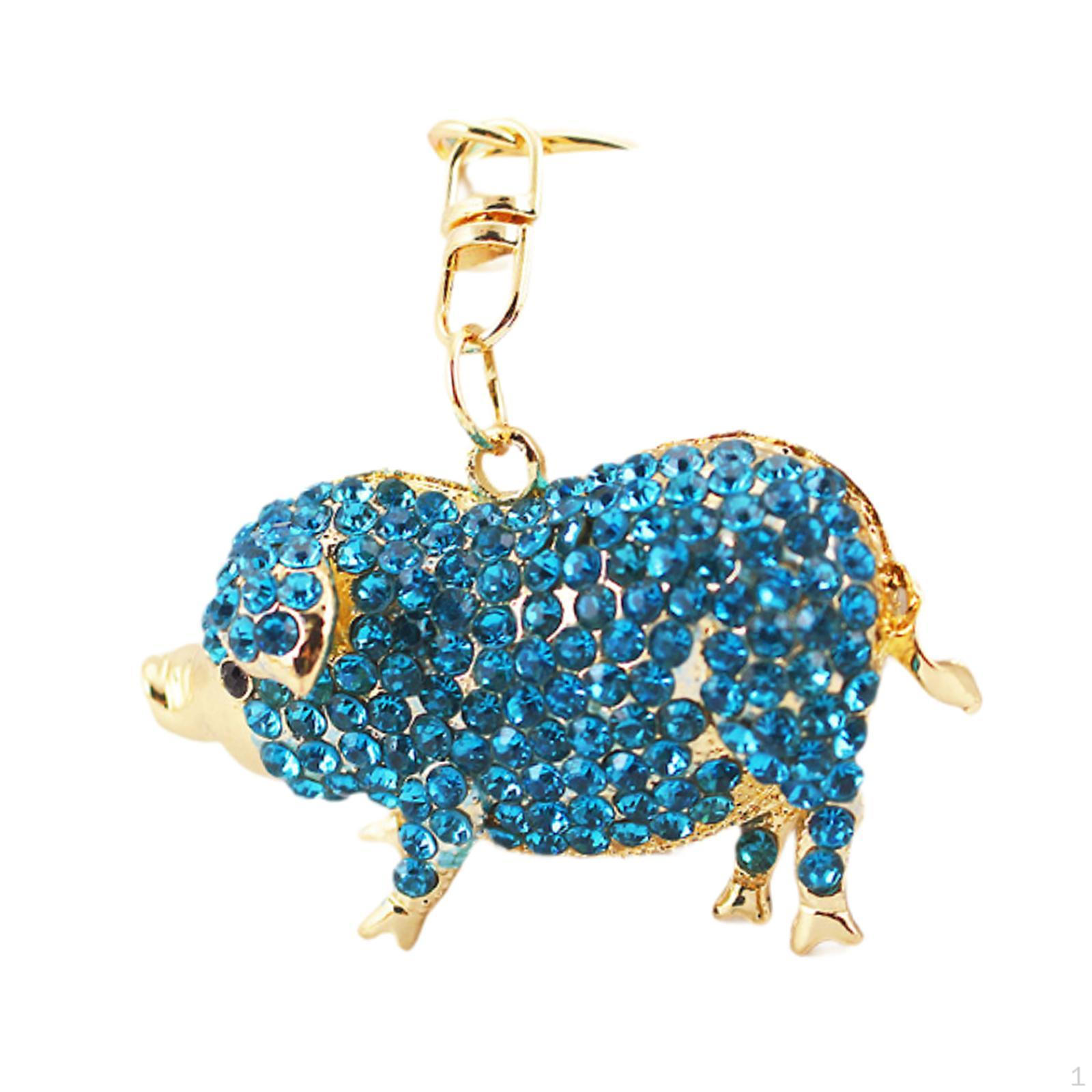 

Чарівний брелок у вигляді свинки для сумочки або рюкзака синій