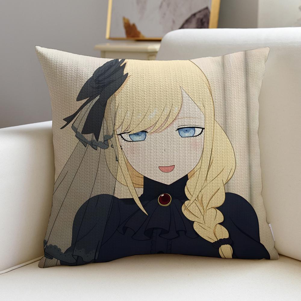 

Duke of Death and His MaidS Cushion Cover Breathable and skinfriendly linen pillowcase square removable and washable cushion 30X30cm