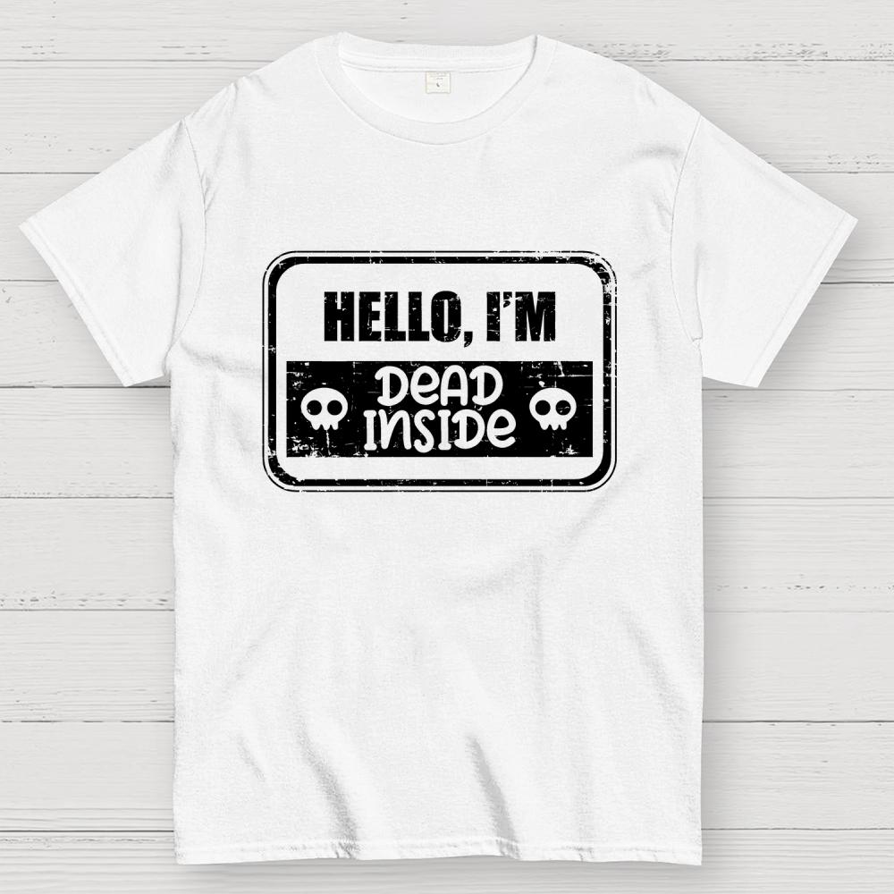 Dead Inside Unisex Cotton Summer Casual Cool Loose T-Shirt