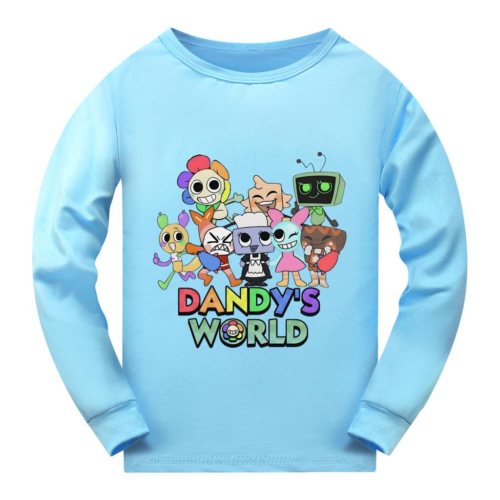 5407 Dětské ležérní tričko s dlouhým rukávem a potiskem Dandy World