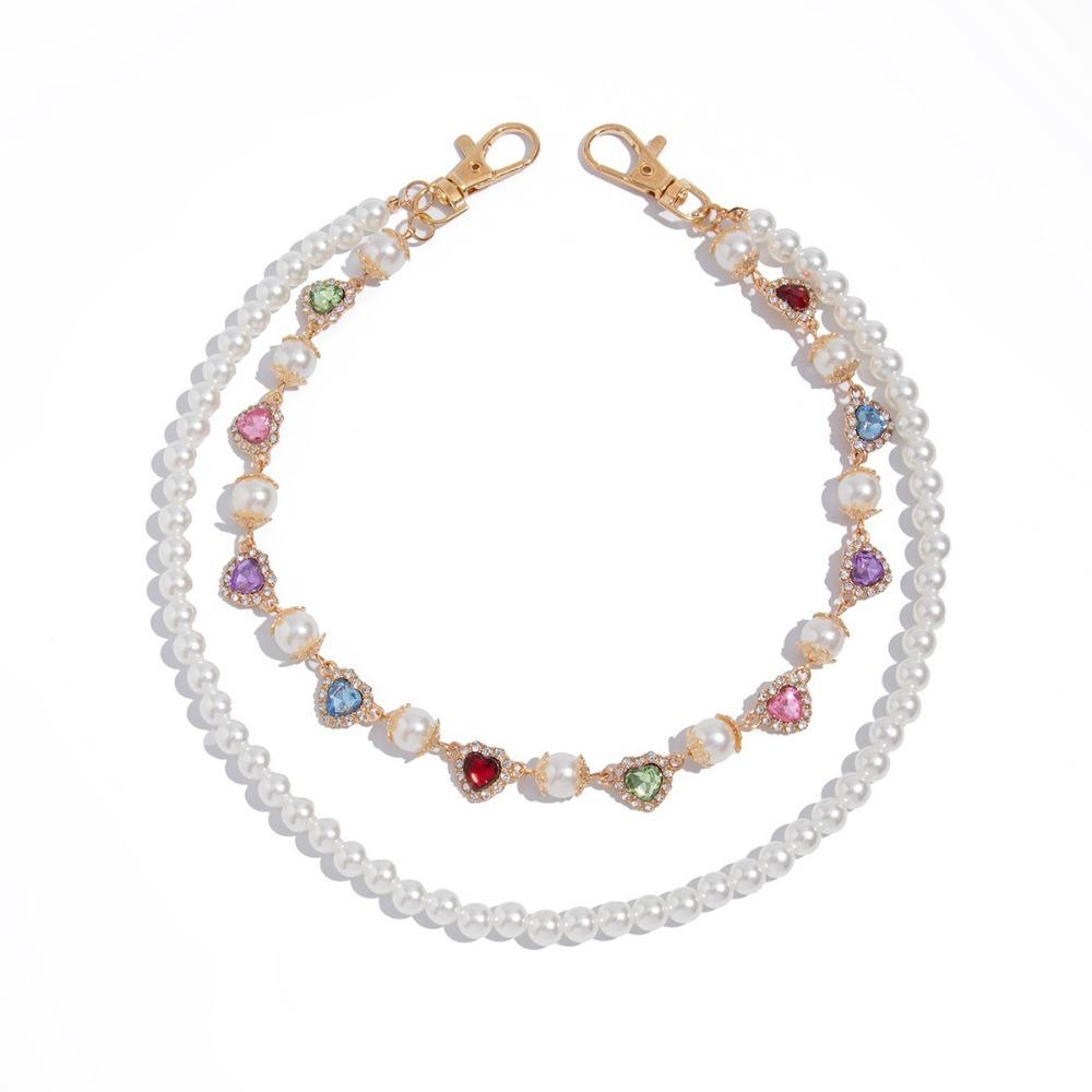 

Alloy Hip Hop Chain Luxury Rhinestone Wallet Belt Chain Trend Rhinestone Keychain Hipster Style золотой