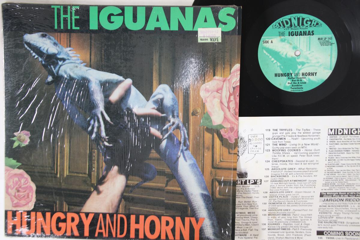 

LP Record IGUANAS - Hungry And Horny MIRLP141 MIDNIGHT 1988 US Rock Used