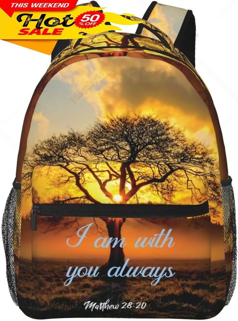 Christian Backpack Religious Bible Verse The Lord Is My Rock Pattern Backpack Jesus Cross Tablet Travel Picnic Bag Jesus Bag