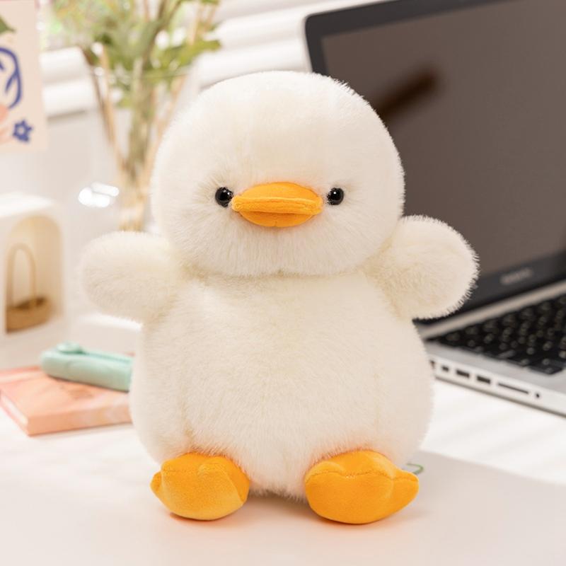 Simulation Cute Duck Doll Yellow White Duck PlushToy Stuffed Animal Baby Appease Toy Cartoon Gift Bedroom Decoration