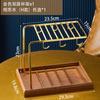 Cup Storage Rack Shelf Metal Cup Holder Double Layer Drain Rack Wooden Storage Tray Home Decorative Racks Cup Tumbler Holders