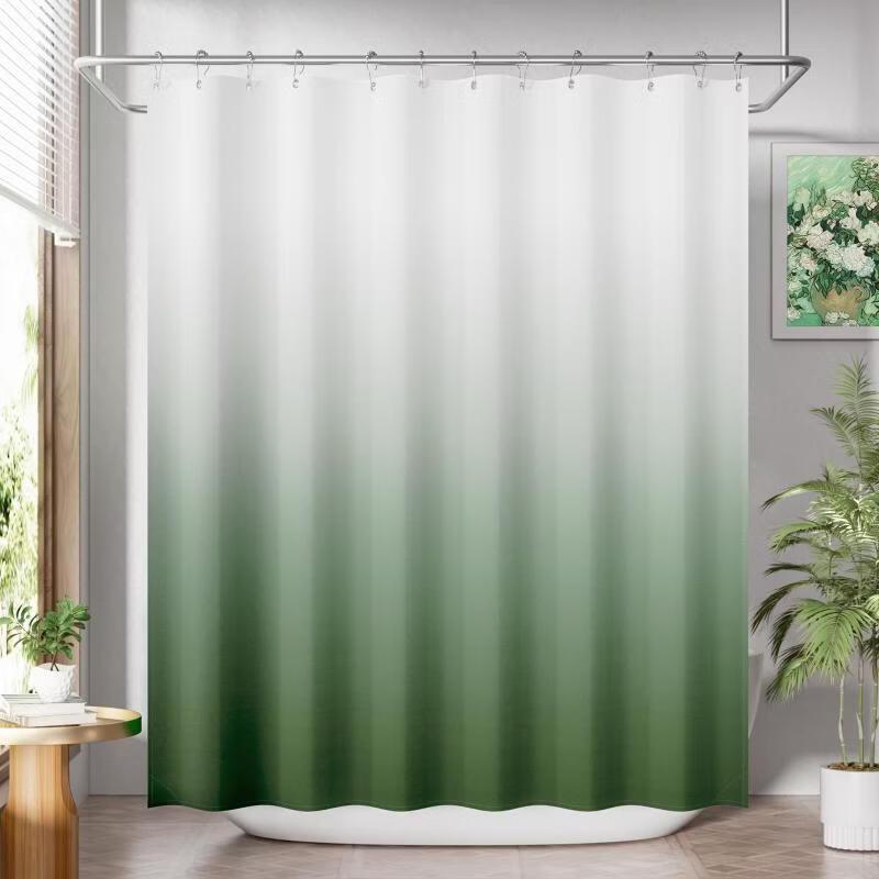 Handun Gradient Style Waterproof Shower Curtain