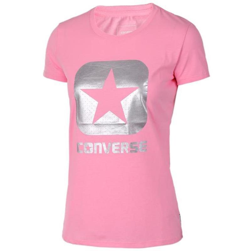 Converse Regular T Shirt Women s Pink 10004442-A02 L