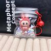 Flocking Keychain Cute Doll Doll Pendant PVC Transparent Bag Luminous Bag Hanging Jewelry
