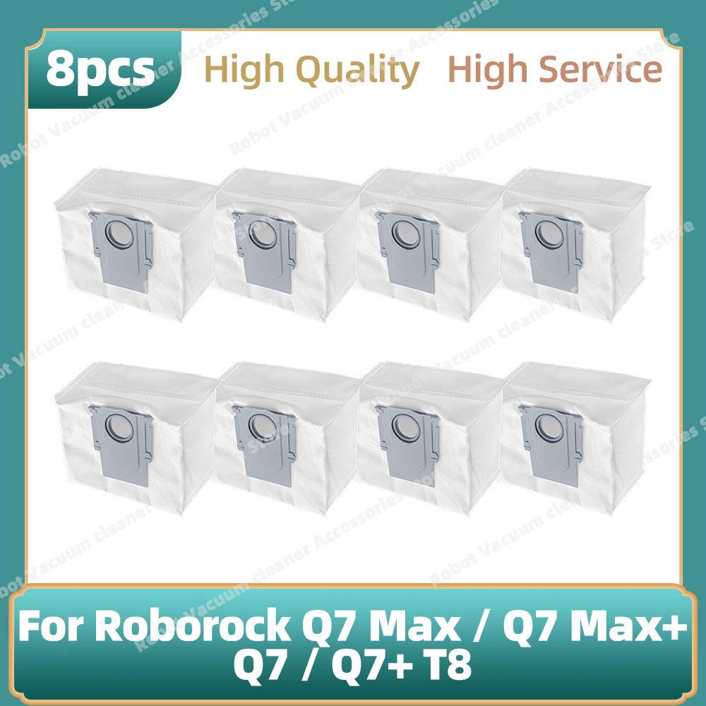 Compatible For Roborock Q7 Max / Q7 Max+ / Q7 / Q7+ T8 Parts Main Side Brush  Hepa Filter Mop Cloth Rag Dust Bag