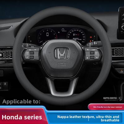 Leather Car Steering Wheel Cover for HRV CRV Pilot Civic City Accord ZRV Prologue Passport 2023 2024 2025 2026 Accessories