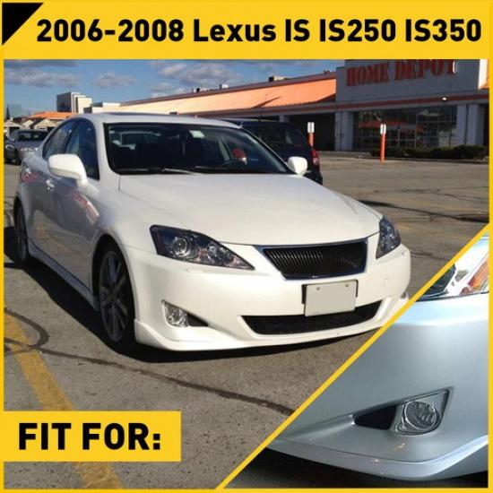 Fog Light Covers Grille Pair Fits For 2006-2008 Lexus IS IS250 IS350 Left& Right