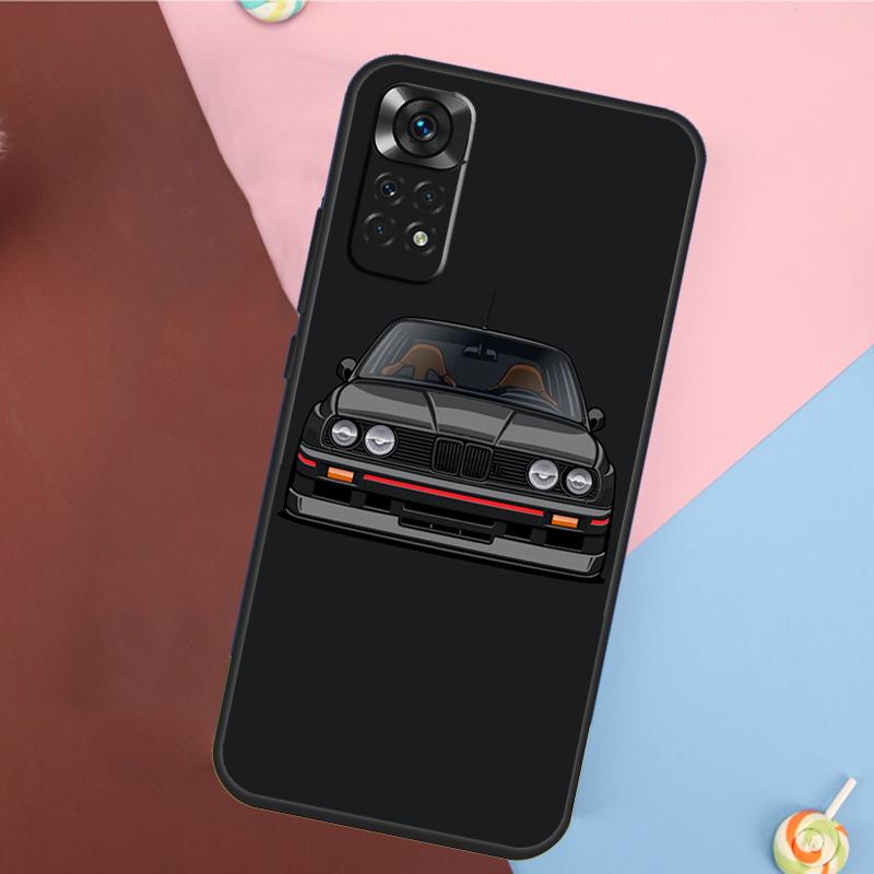 Japan JDM Sports Car Case For Xiaomi Redmi Note 11 11S 10 10S 9 9S 12 Pro Redmi 12C 9C 10A 10C Soft Cover Shell