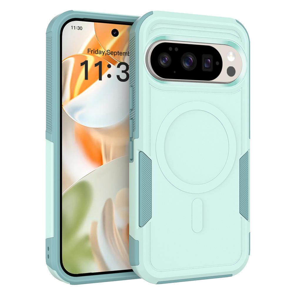 Military Grade 2-IN-1 Shockproof Case For Google Pixel 10 Pro XL 9 8 8A 7 7A 6 6A Magnetic Charge Heavy Duty Armor Rugged Cover