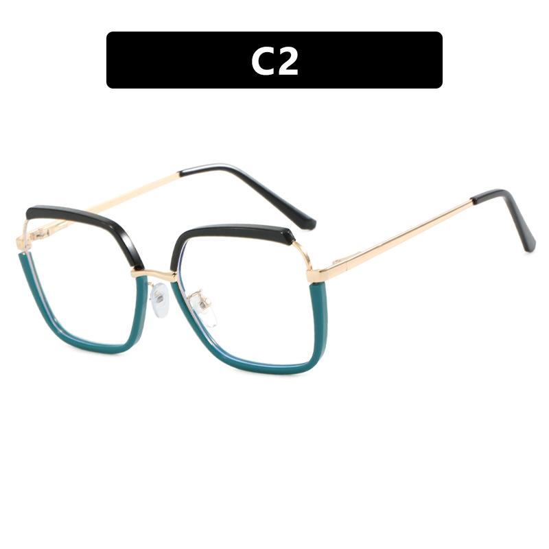 Anti-Blue Square Myopia Glasses Frame Women'S Large Frame Flat Glasses Can Be Matched With The Same Degree Of Plain Face Tide