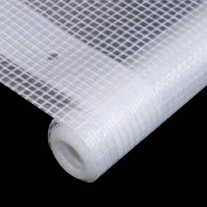 VidaXL Bâche Leno 260 g/m² 4 x 15 m Blanc