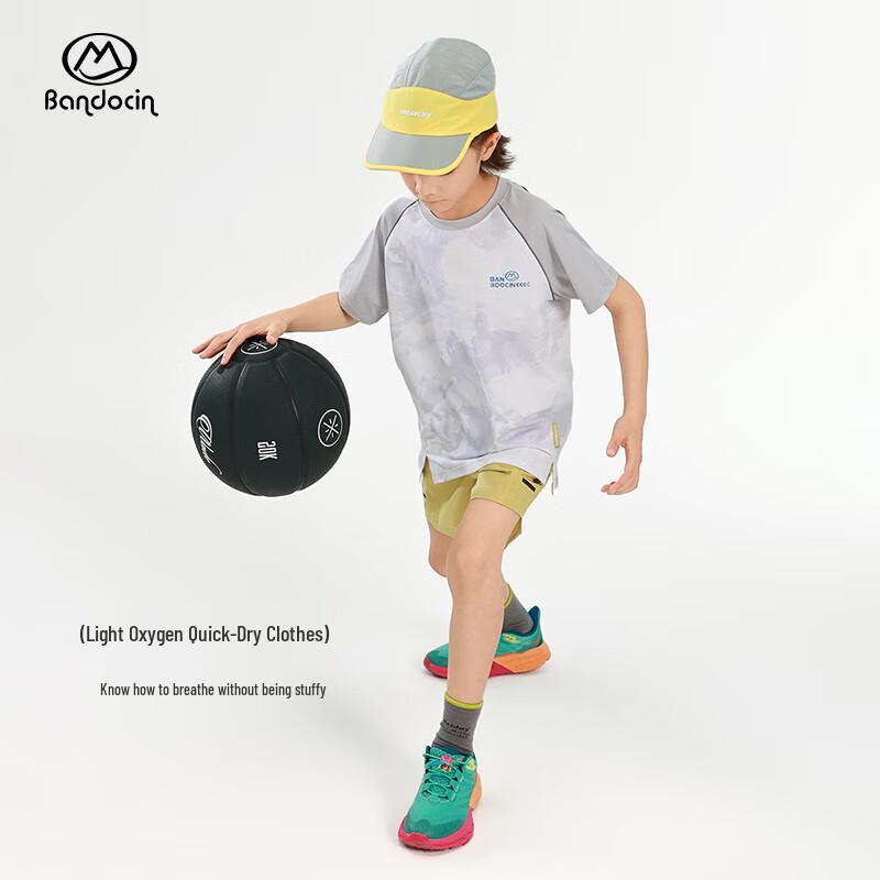 Bandu Xian Boy's 2025 Summer Quick-Dry Short Sleeve T-Shirt