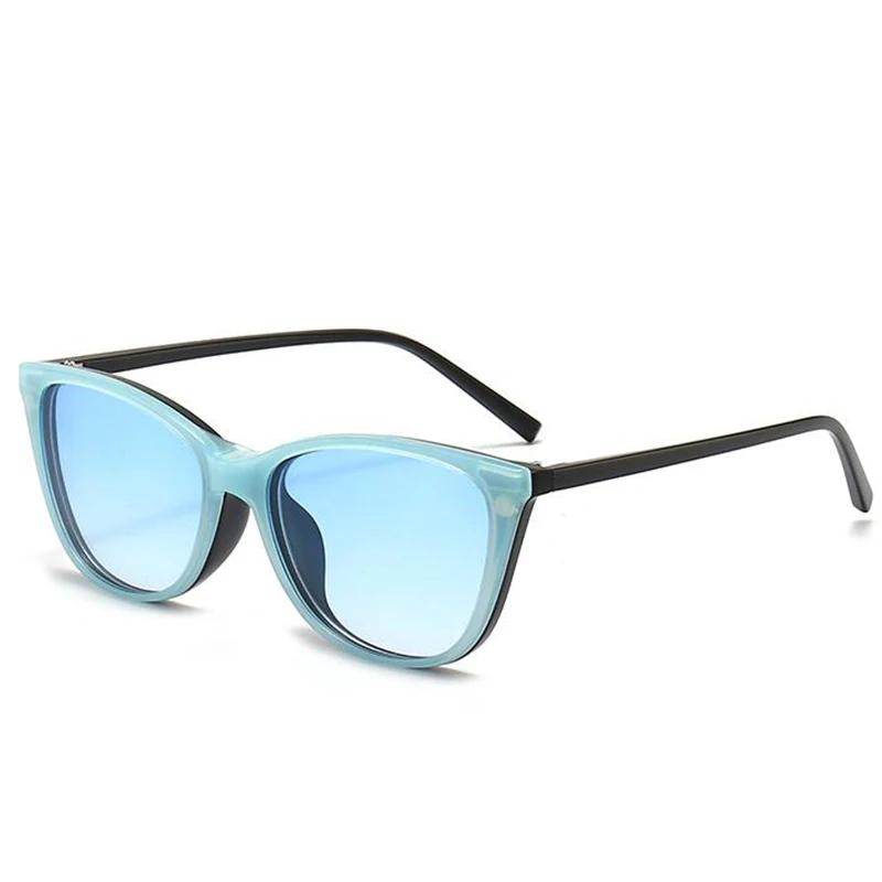 2340D Cat Eyes TR90 Thin Frame Magnet Clip Myopia Eyeglasses 0 -0.5 -1.0 -2.0 -2.5 -3.0 -3.5 -4.0 -5.0 To -6.0