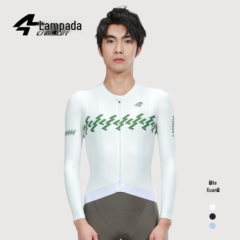 

Мужская влагоотводящая велоджерси с длинным рукавом Lampaida для весны/лета - быстросохнущий топ для шоссейного и горного велосипеда XXL