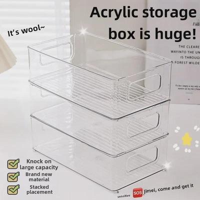 Transparente Mehrzweck-Aufbewahrungsbox für Kosmetika, Accessoires, Bücher, Kleidung, Spielzeug, Snacks, Küchen- und Badezimmerartikel