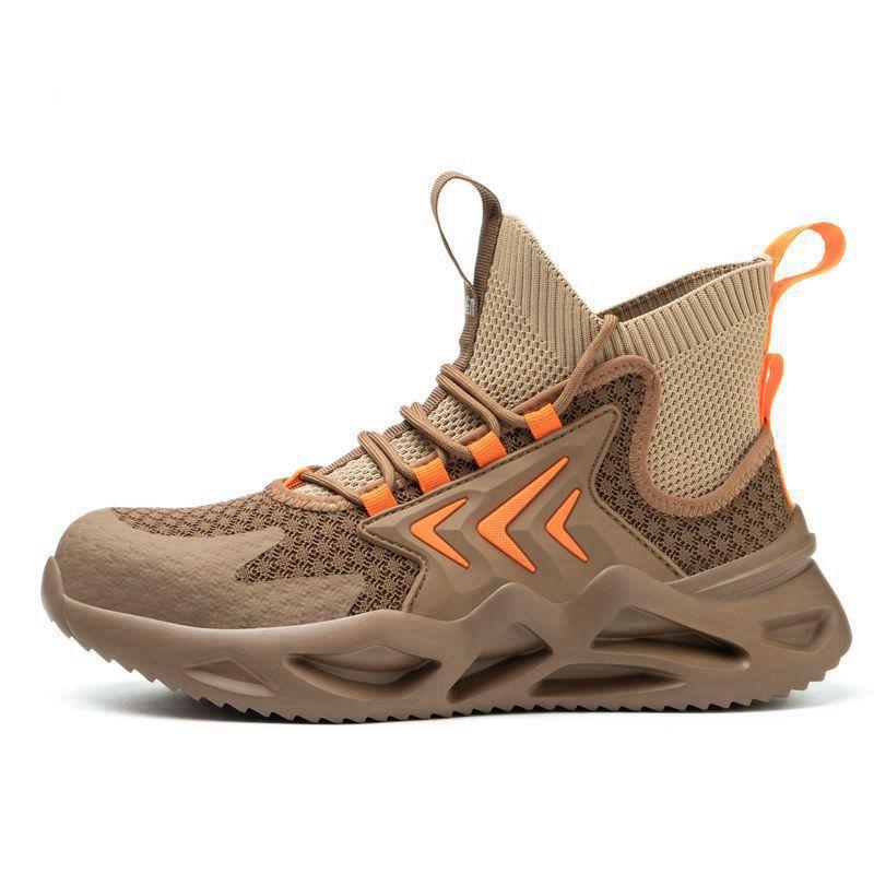 High-top labor insurance shoes, anti-smashing and anti-piercing, comfortable and fashionable safety shoes