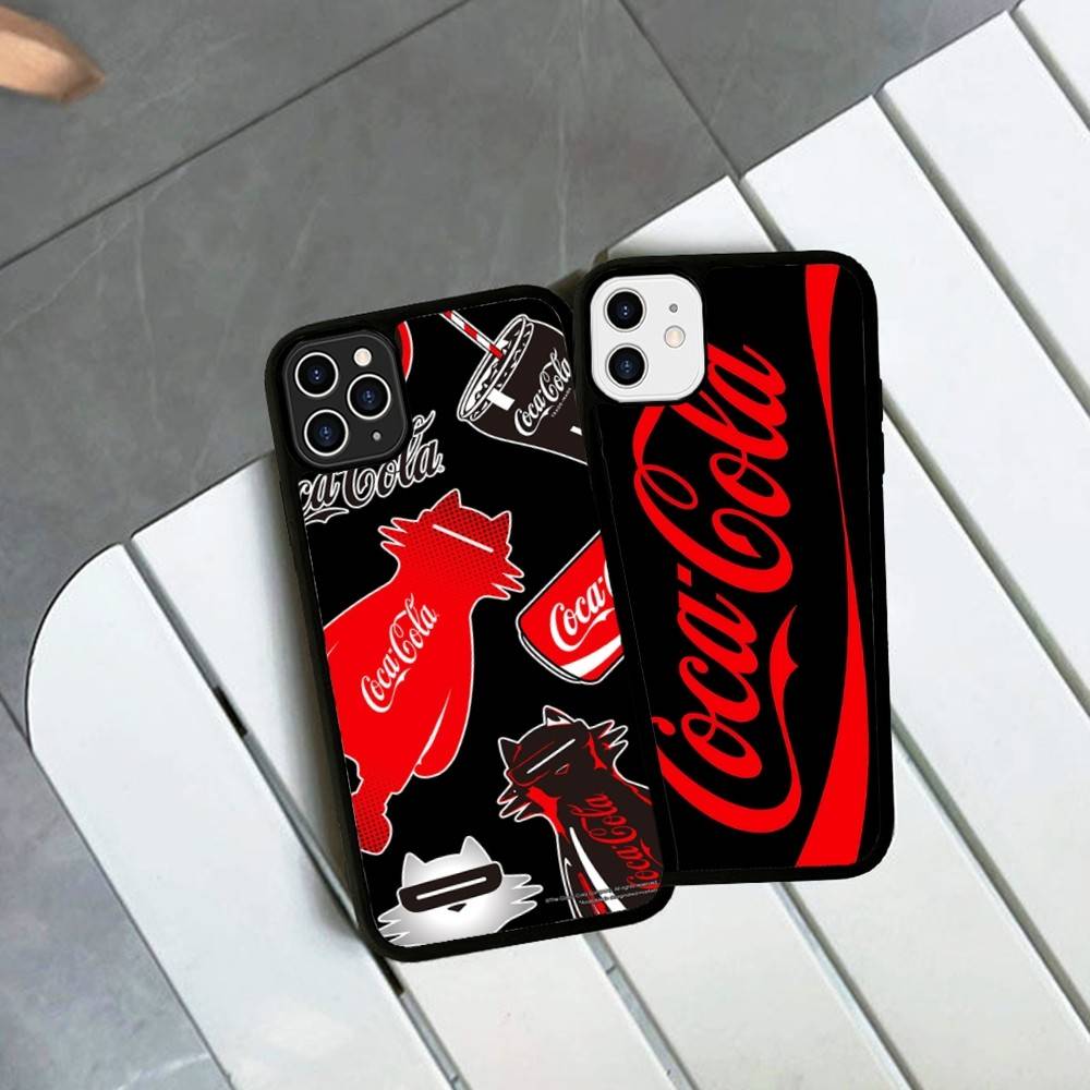 C-Coca C-cola Vintage Logo PC+TPU Phone Case For IPhone 17 16 15 14 13 12 11 Pro Max Plus Kawaii Cartoon Cover