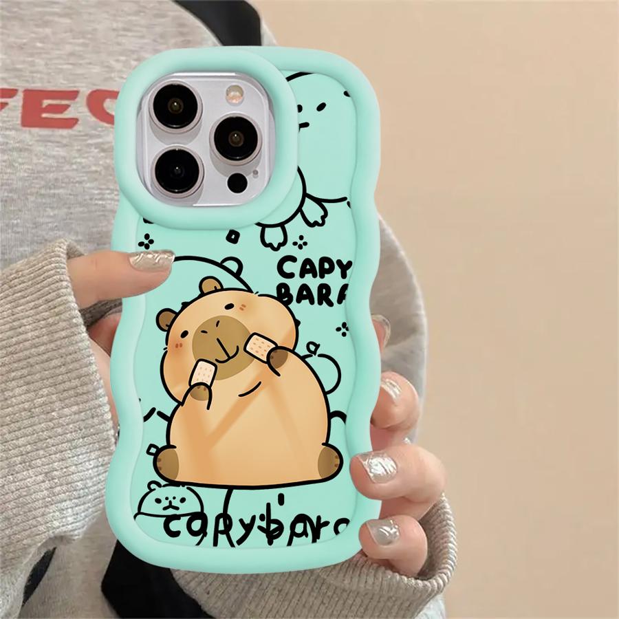 Capybara Cute Cool Case for iPhone 11 12 14 13 8 17 Air XR 16 Pro Max 15 Plus Soft Phone Cover