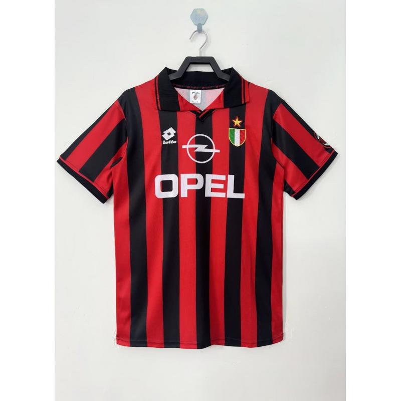 9596AC Milan Jersey No. 3 Maldini 18 Baggio 22 Kaka Short-sleeved Pants 12-13 Retro Football Jersey