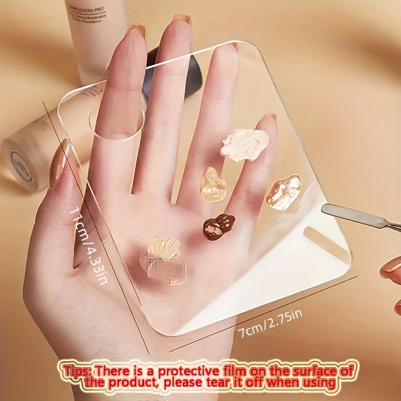 1pc Acrylic Makeup Palette, Cosmetic Mixing Palette, Nail Art Tool, Eyeshadow And Eyelash Makeup, Professional Blending