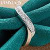 925 Sterling Silver Leaf Cyrkon 7 8 9 10 Pierścionek Dla Kobiet Moda Biżuteria