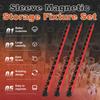 3Pcs Magnetic Socket Organizer Rail Set Stainless Steel  with 12/14 360° Rotatable Removable Clip for Toolbox for Mechanic DIY