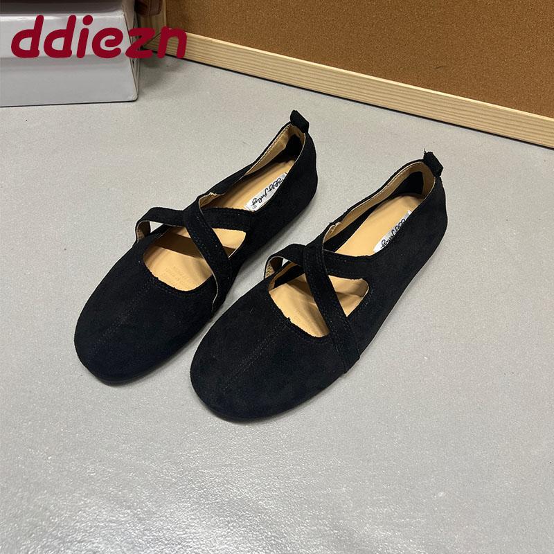 Fashion Flock Footwear Ladies Mary Janes Flats Slip On Shoes Casual Female Shallow Fashion Round Toe Women Flats With Shoes