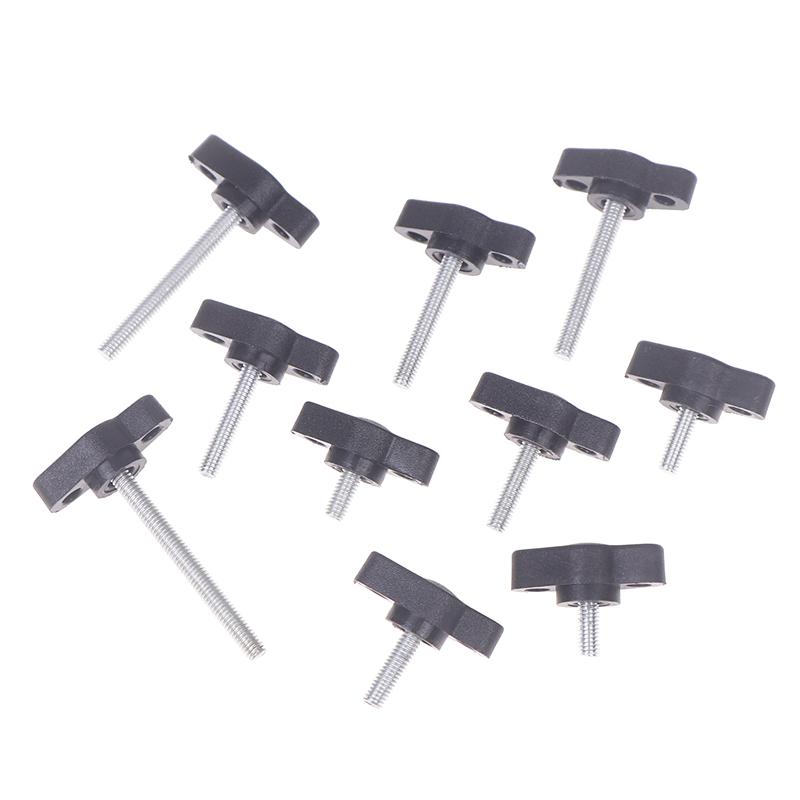 4Pcs 304 Stainless Steel Thumb Screws M4 Z-Shaped Handle Bolt Hand Knob Mechanically Adjustable Thumb Butterfly Wing Screws