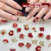 2026 New Year Fortune Alloy Nail Art Jewelry / Lucky Bag Chinese Knot Goldfish Ingot Coin Nail Decor DIY Year Of The Horse