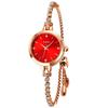 Bracelet Gold Quartz Red Bangle Watch Women's Watch, Cute, Stylish, Waterproof, Casual, Movement, Simple, Brand-Name, High-Quality, Gift, Luxury,