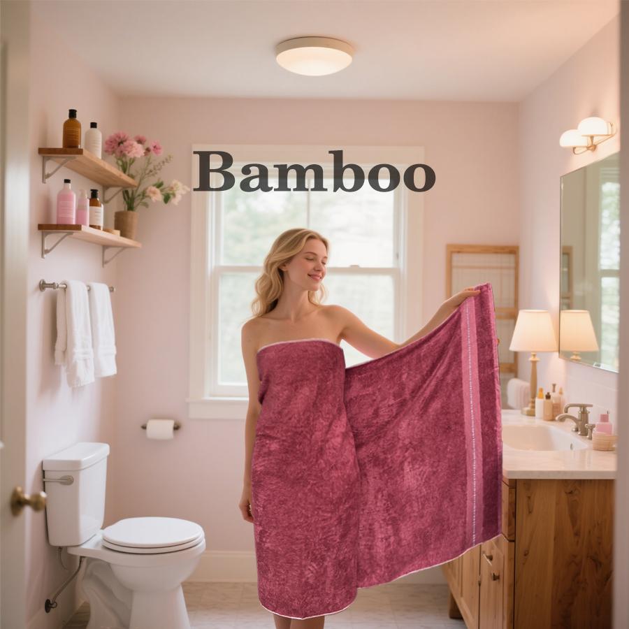 Extra Large Bath Towel 90x180cm - Premium Bamboo Fiber, Ultra Absorbent & Quick-Dry, Luxury Bath Sheet for Spa, Hotel, Home Use