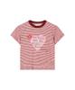 ADSB ANDERSSON BELL (Essential) Heart Message Stripe T-Shirt Atb1465W(Pink/Wine)