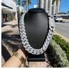 15mm Hip Hop Cubic Zircon CZ Iced Out Bubbles Cuban Link Chain Necklace For Men's Jewelry Birthday Gift