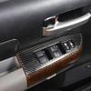 Soft Carbon Fiber Window Switch Panel Trim Cover Set Fit For Tundra 2007-2013