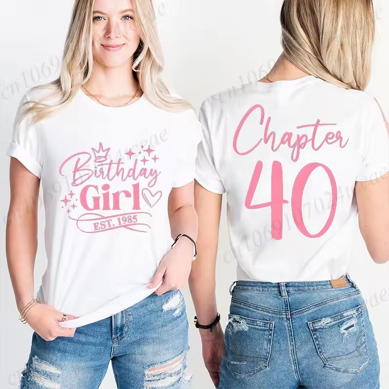 Classic 1985 T-shirts for Women, Vintage 40th Birthday Year Tshirts for Women Men, Cute 40th Milestone Best Friend 40 Bday Shirt
